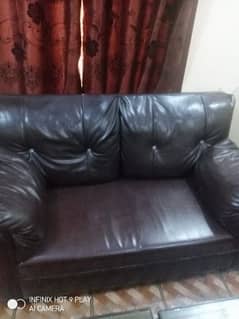 dark brown color sofa set 0