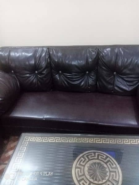 dark brown color sofa set 1