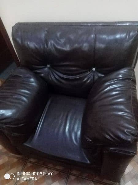 dark brown color sofa set 2