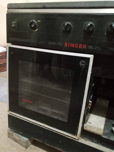 Singer Cooking Range 3 Burner gas & electric oven 8