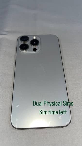 IPHONE 15 PRO MAX-NON PTA FU-256 Gb-Dual Physical-Natural Titanium 0