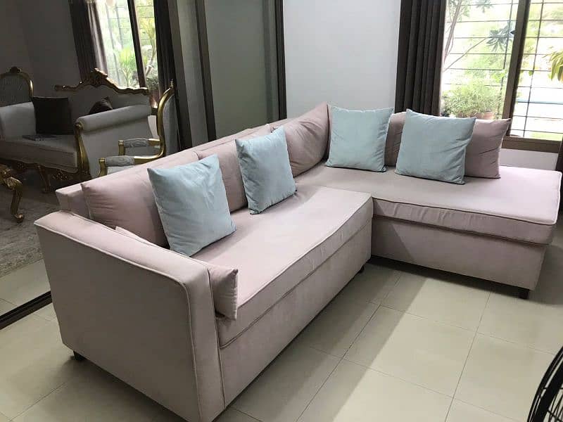 New Like Custom Made L-Shaped Sofa 1