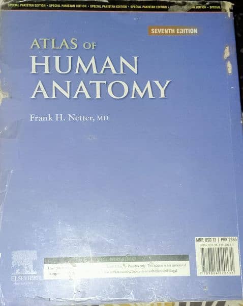 Atlas of Human Anatomy by Frank H. NetterMD Seventh Edition 1