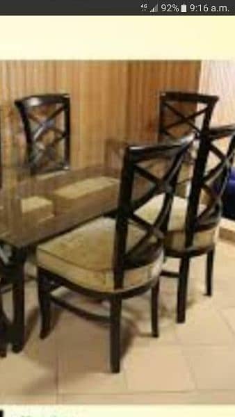 dinning chairs without polish and seat 1