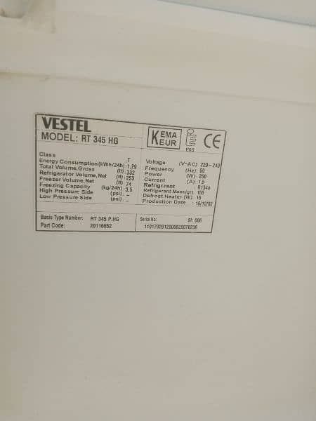 VESTEL Company refrigerator 8