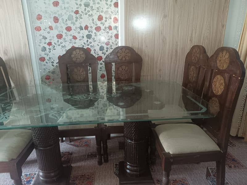 akhroot ka dining table 6 chairs 5