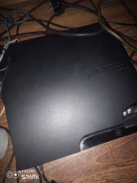 PS3 slim  jailbreak with 22 inch del gaming LCD 1