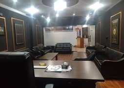 1200 square Feet Brand New Full Furnished Corporation Office For Rent At Main Boulevard gulberg 3 Lahore