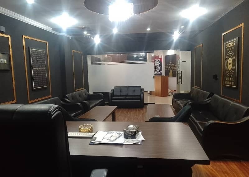 1200 square Feet Brand New Full Furnished Corporation Office For Rent At Main Boulevard gulberg 3 Lahore 0