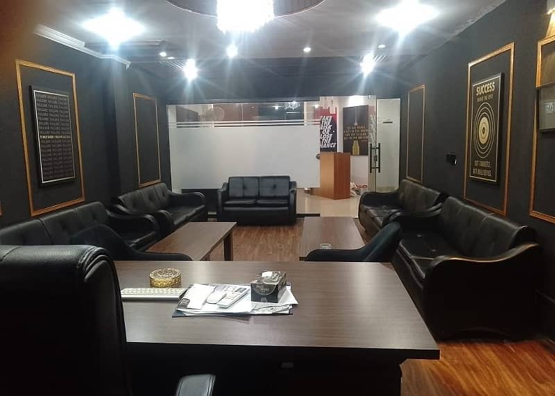 1200 square Feet Brand New Full Furnished Corporation Office For Rent At Main Boulevard gulberg 3 Lahore 14