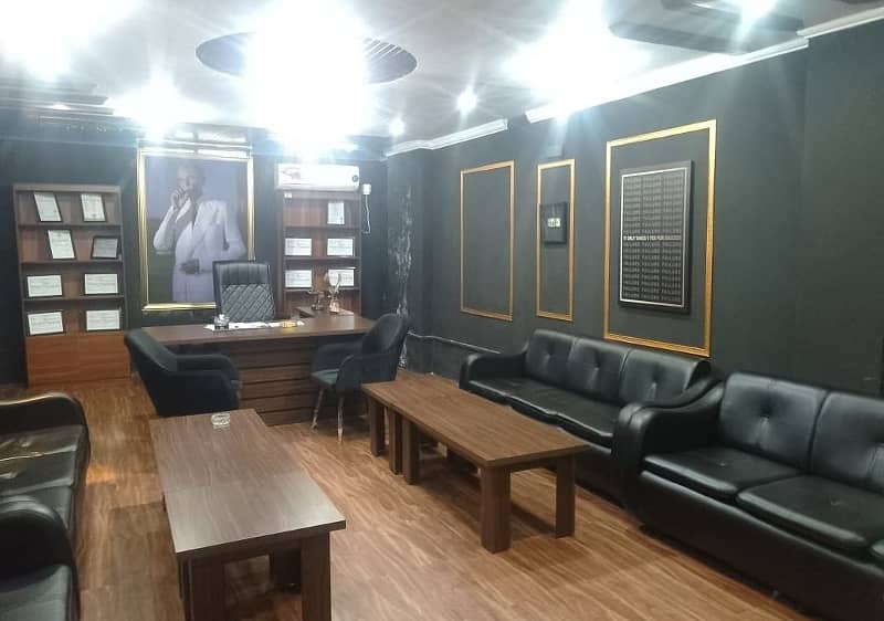 1200 square Feet Brand New Full Furnished Corporation Office For Rent At Main Boulevard gulberg 3 Lahore 17