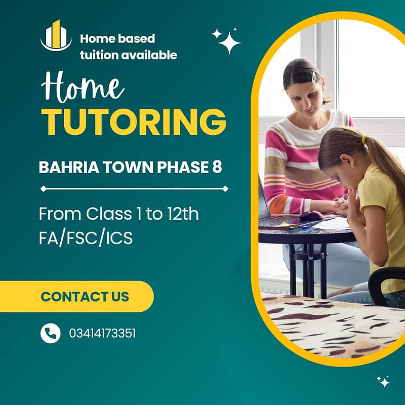 Home tuition Bahria town phase 8 0