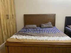 Double bed with mattress