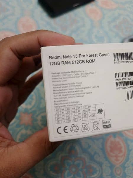 redmi note 13 pro 512Gb 9 mouth warranty 03247035087 2