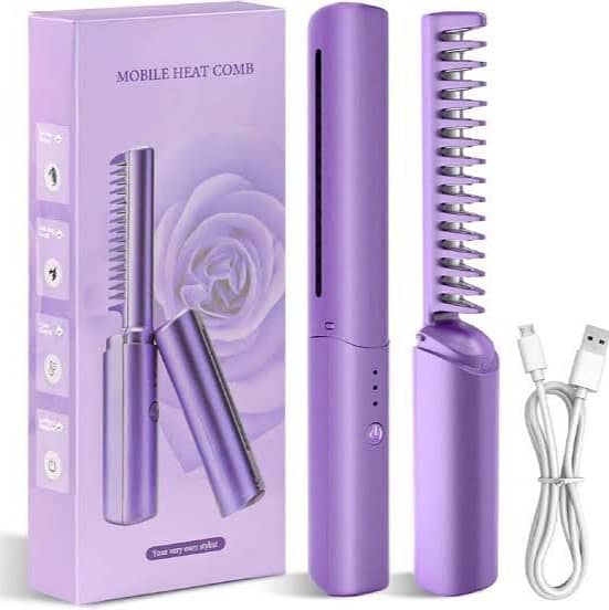 Travel Comb Hair Straightener 1