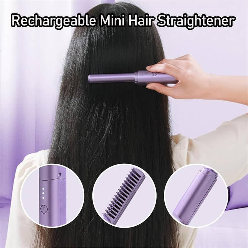 Travel Comb Hair Straightener 2