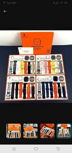 ultra watch many bands seven bands smart watch