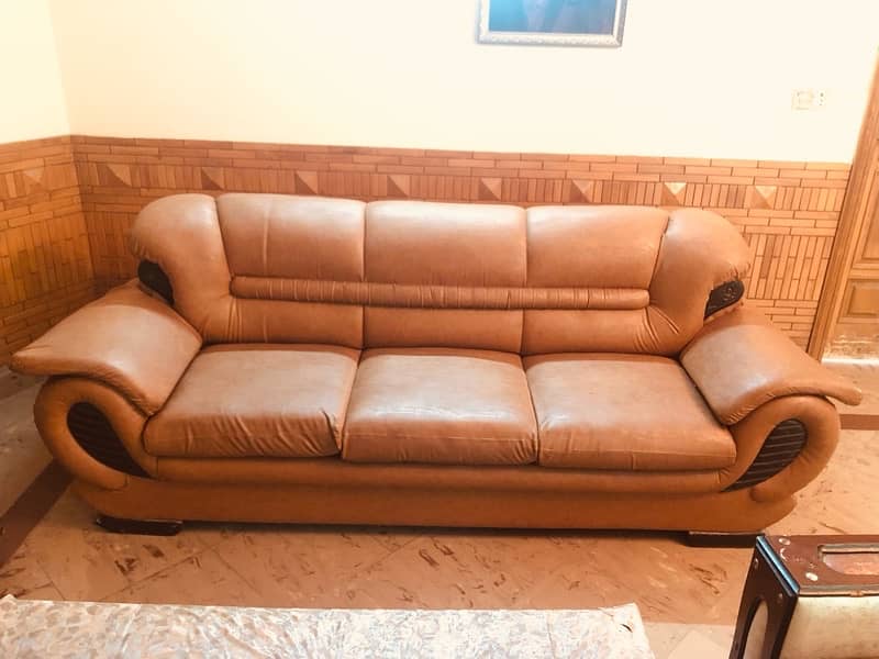 3 Seater Leather Sofa 1