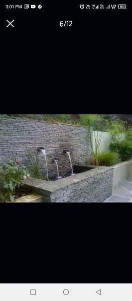 We do wall fountain and stone wall work 4