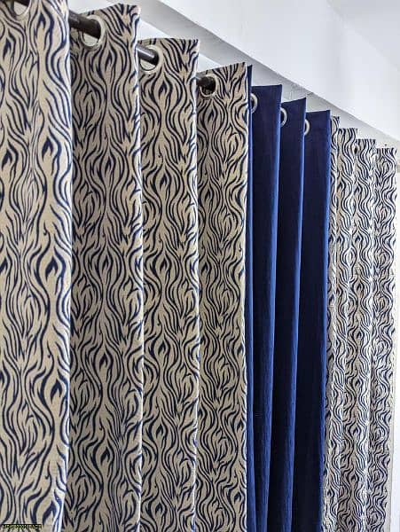 3pcs velvet jacquard curtains 0