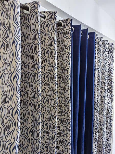 3pcs velvet jacquard curtains 1