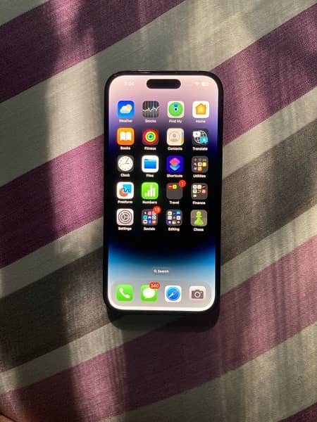 IPhone 14 Pro Non PTA 100% battery health 128 GB factory unlock 9