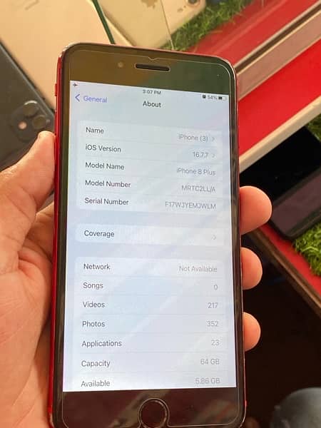 iphone 8 plus red 64gb 6