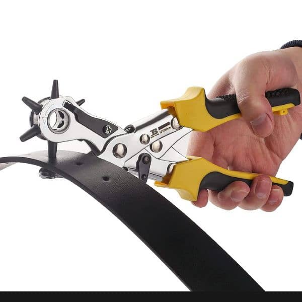 Best Quality Leather Revolving Punch Pliers with 6 Punch Pipes 2