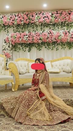 Beautiful Royal Indian Style Bridal Lhnga With Jewellery