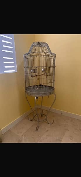 Gray / Raw parrot cage 1