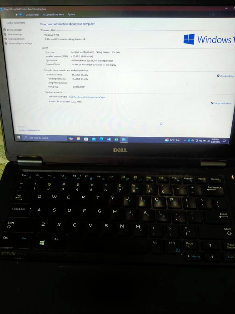 Dell Latitude E7250 Intel Core i7 5th generation. 4/256 SSD 4