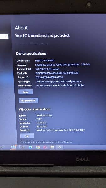 Dell Latitude 3590  i5 7 generation 6