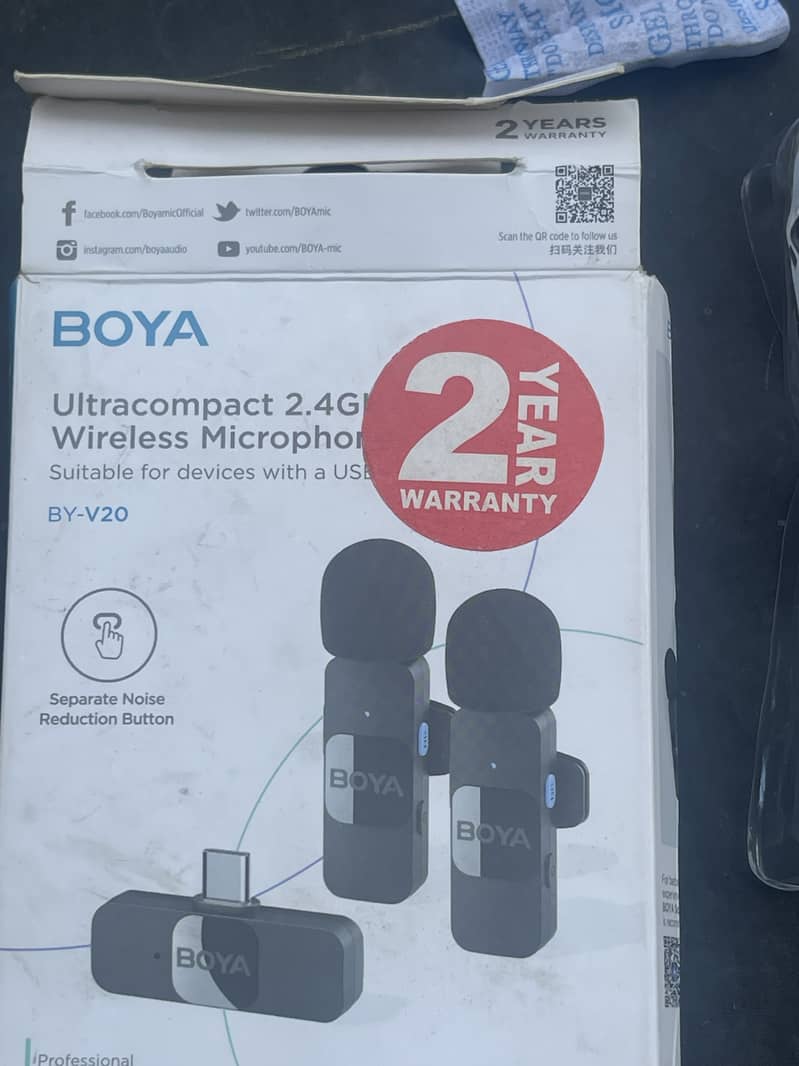 Boya v20 wireless mic for sell 6