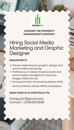 Looking For Graphics Designer Cum Social Media Marketing Exprert