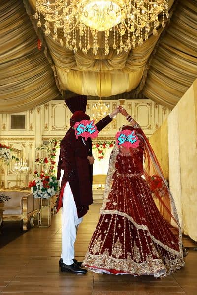 beautiful velvet bridal lehnga 2