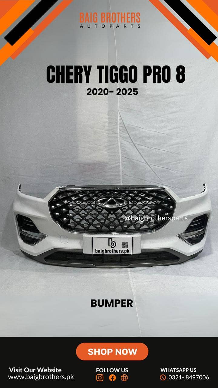 Haval H6 Chery Tigo Bumper Digi Door Fender Bonnet Showgrill Headlight 19