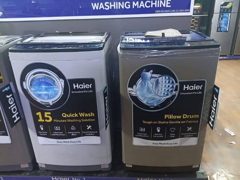 Haier Automatic washing Machines new 0