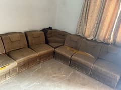 L shape sofa set used jst 10