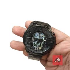 Diesel Mega Chief Skull Rainbow Watch (Model No. DZ4582)