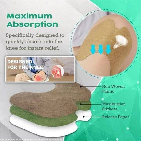 knee Pain Relief Patch l 12 PC's l Free Delivery Pakistan 0323-4536375 2