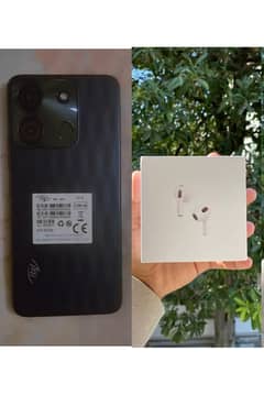 Itel A60s 8 GB ram with airpods (3rd generation)