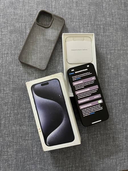 IPHONE 15 PRO MAX 256GB PTA APPROVED COMPLETE BOX 4