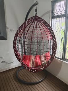 Egg Hanging Swing Chair Jhula with Stand