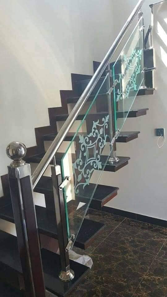 Glass railing / glass staircase / Terrace glass railing 10