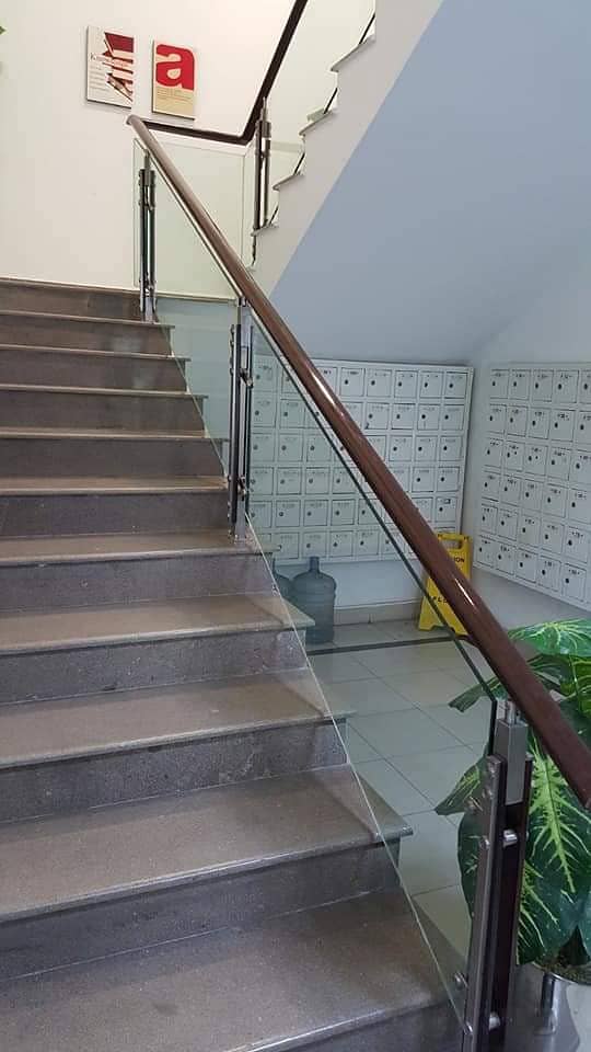 Glass railing / glass staircase / Terrace glass railing 1