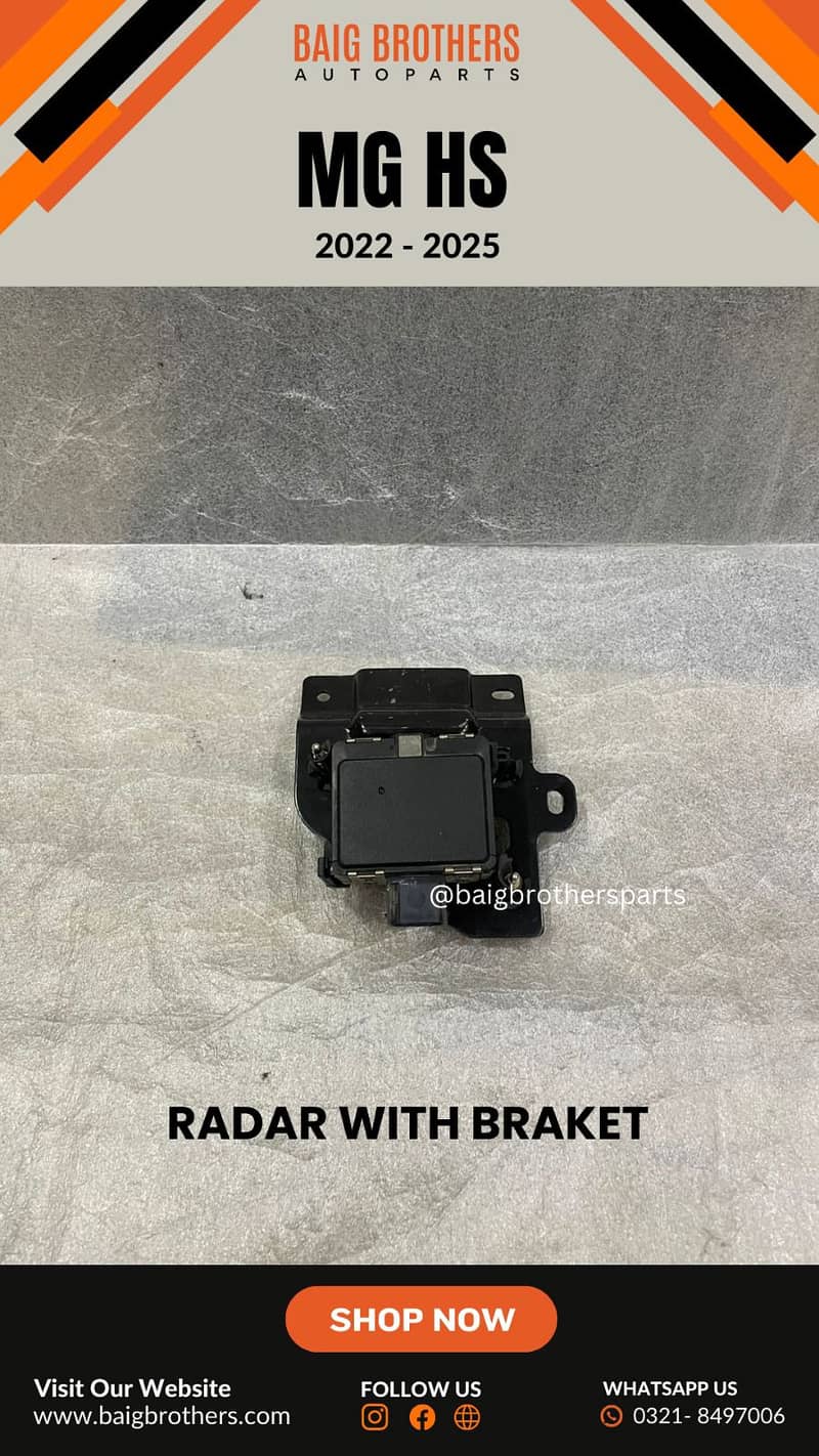 MG HS 2021 2022 2023 2024 Radar Braket  , Radar Clips , Sensor Braket. 0