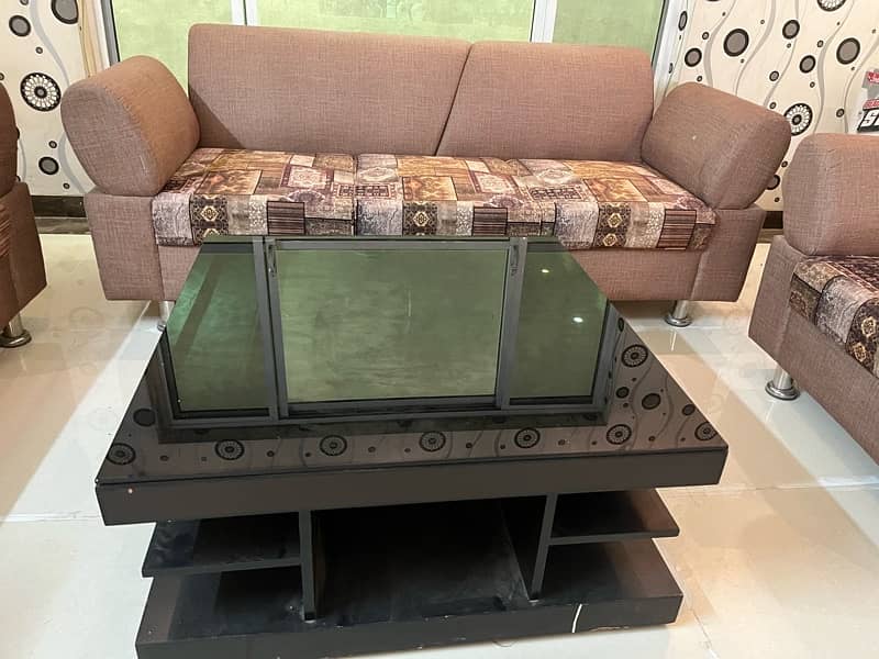 Compelete Sofa Set With 3 Table 3