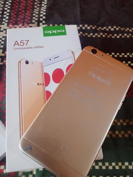 oppo A57 (4/64) ram with Box and charger conditions 10/10 0