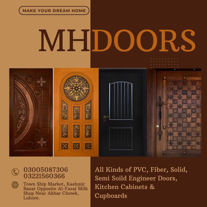 Fiber doors |Wood doors| PVc Doors|Panal Doors|Furniture| Water proof 0