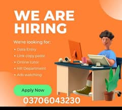 online jobs/full time/part time/simple typing jobs for boys and girls